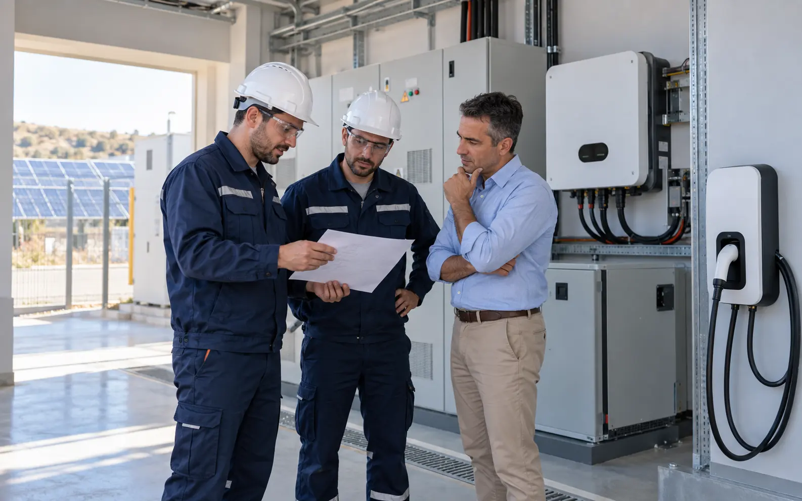 Teknik saha hizmetinin kapsamını müşteri temsilcisiyle değerlendiren personel
